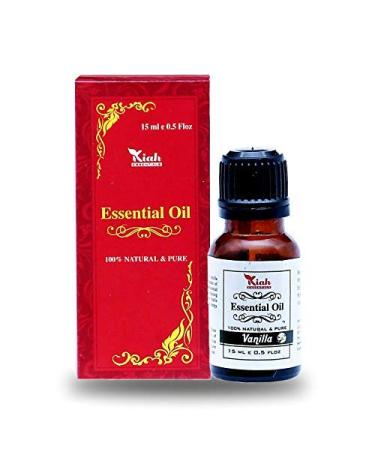 Ganga ayurveda essential vanilla oil-pleasantly calming for sweet romance and smooth skin-100% pure therapeutic vanilla oil essential oils || 15 ml