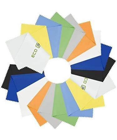 18 Pack 5.5x3 Inch Microfiber Cleaning Cloth for Glasses, Camera Lens, Phones - Lens Cleaning Wipes - Buy Online on GoSupps.com