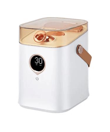 Wdesrgt Nano Ionic Face Steamer Deep Clean Moisturizing Steaming Face Skin Care Hot Cold Sprayer Steamer Spa Sprayer Easy Install Easy to Use A White