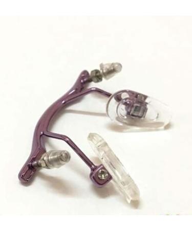 CASOTA Replacement Eyeglass Nose Pad Holder - Metal Nose Bridge for Rimless Glasses - Purple - International Shipping Available - Buy Online on GoSupps.com