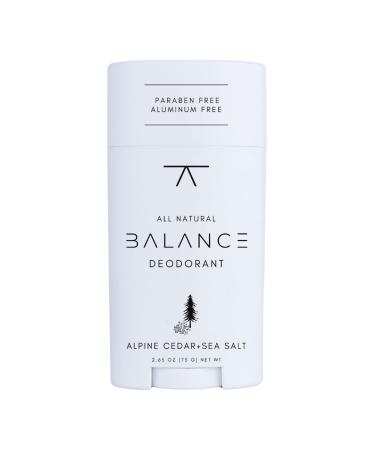 All Natural Deodorant (Alpine Cedar & Sea Salt) - for Women and Men