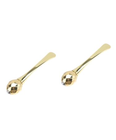 2 Pi ces Cr me Pour Les Yeux Visage Rouleau Bille Outil De Soin De La Peau Dispositif Anti-Rides Cr me Pour Les Yeux Cuill re Creuser Outils De Massage Manuels Cr mes Pour Les