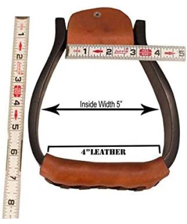 Tahoe Tack Black Engraved Adult Western Show Stirrups - Premium Quality for Showmanship - Buy Online on GoSupps.com