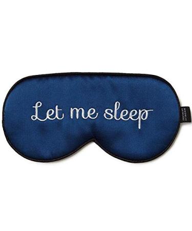 Silk Sleeping Eye Mask | Let Me Sleep by MOONLIT SKINCARE | High-Grade 100% Mulberry Silk | Cute Luxury Mask for Sleeping Travel & Gifting