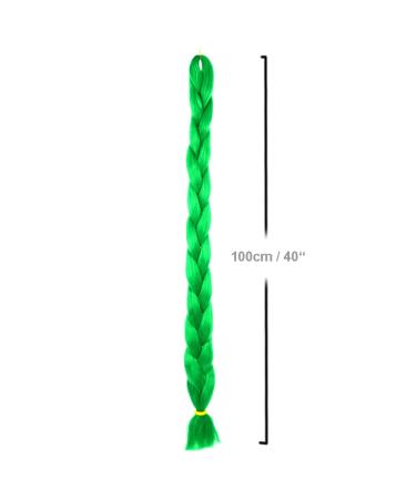 Shop Mybraids 1-Colored Premium 2m Long Green Braid Hair for Rasta Dreads Crochet and Box Braids - Perfect for Stunning Braiding Hairstyles - Buy Online on GoSupps.com