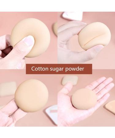 6 Pieces Powder Puff Sponges Round Triangle Powder Face Body Makeup Pads Foundation Powder Cotton Cosmetic Foundation Sponge Makeup Tool - Buy Online on GoSupps.com