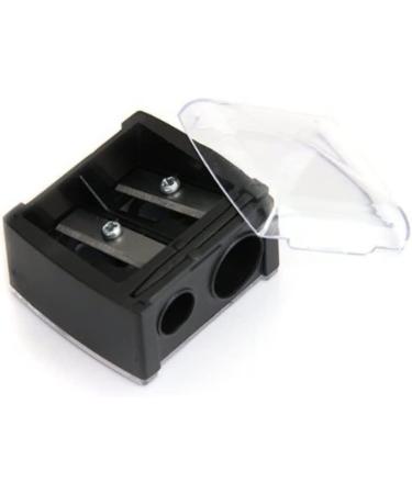 Dual Hole Eyeliner Sharpener with Cover - Portable Makeup Tool for Eyebrow and Eye Pencils - Buy Online on GoSupps.com
