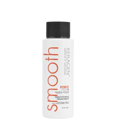 Keragen - Brazilian Keratin Smoothing Treatment Blowout Straightening System for Dry and Damaged Hair - Forte Sulfate Free - Eliminates Curls and Frizz Medium to Coarse Hair (2 Oz)