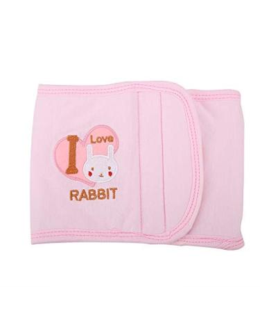Soft Thickened Cotton Baby Belly Button Band - Comfortable Newborn Waist Support in Pink - Buy Online on GoSupps.com