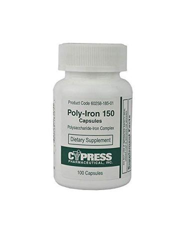 Poly-Iron 150 Caps Compares To Niferex 150 100 ea