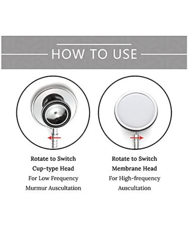 Dual Head Stethoscope for Students, Nurses, Doctors, Vets - Lightweight and Red - Buy Online on GoSupps.com