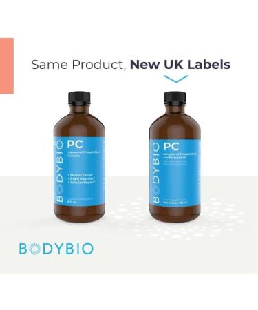 BodyBio PC Phospholipids & Flaxseed Oil 4 oz | Liposomal High Absorption & Potency - Buy Online on GoSupps.com