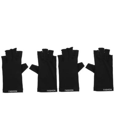 POPETPOP 2 Pairs Nail Protection Gloves Manicure Nail Mittens Womens Glives Manicure Skin Gloves Manicure Tools Drying Nail Gloves UV Protection Gloves UV Gloves Protector Riding Miss Nylon