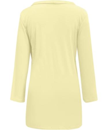 Long Shirt Outerwear Top Thin Warm Knitted Coat Women's Blouse V-Neck Shirt Tunic Long Women's Tunic Women's Shirt Casual Checked Shirt Women's Winter Chunky Knit Jacket G-yellow L - Buy Online on GoSupps.com