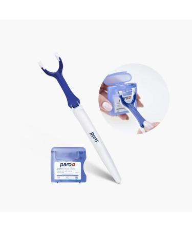 Paro Floss Holder with Easy Grip and Paro Classic Floss 50M | Perfect Combo at a Reasonable Price
