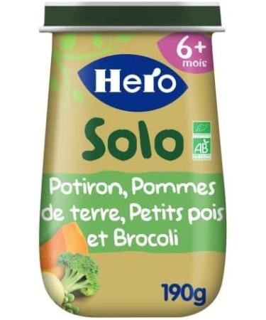 Hero Solo BIO - Organic Pumpkin Potato Broccoli and Pea Pots 100% Natural Gluten Free - - Buy Online on GoSupps.com