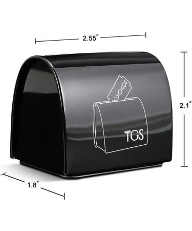 Shop The Grooming Society Razor Blade Retention Bank - Safety Razor Blade Storage Suitcase & De-Blade Letter Box for Used Shaving Blades - Black | International Shipping - Buy Online on GoSupps.com