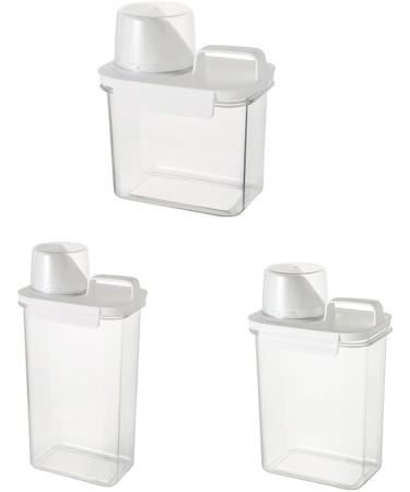 URPIZY Airtight Laundry Detergent Dispenser with Measuring Cup Washing Powder Container Storage Bucket Laundry Detergent Box for Soft Washer(1100ML) - Buy Online on GoSupps.com