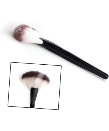 minkissy black makeup Cosmetics Large Powder Foundation Brush Wood Handle Brush blush brush big fan wooden handle brush sector Bamboo - Buy Online on GoSupps.com