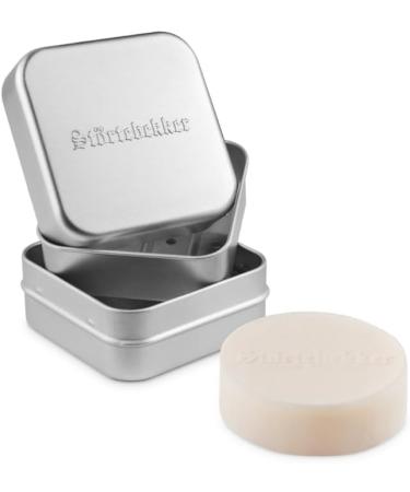 St rtebekker Shaving Soap & Soap Box - Aluminum Soap Box with Shaving Soap in Various Variants - Vegan Shaving Soap Handmade in a Manufacture (Bergamot) - Buy Online on GoSupps.com