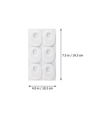 FOMIYES 6Pcs Corn Cushions & Callus Removers - Self-Adhesive Treatment Pads for Foot Care - Toe Protectors to Reduce Pain (White) - Buy Online on GoSupps.com