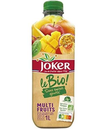 JOKER - Organic Multifruit 1L - Pack of 4 - Special Offer - Buy Online on GoSupps.com