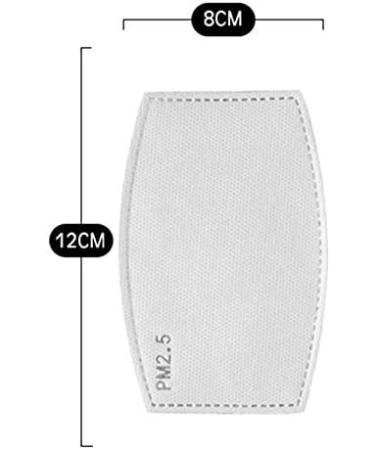 Mildred James 100 Pcs Activated Carbon Filters Meltblown Non-Woven Cloth 5 Layers Filters - Buy Online on GoSupps.com