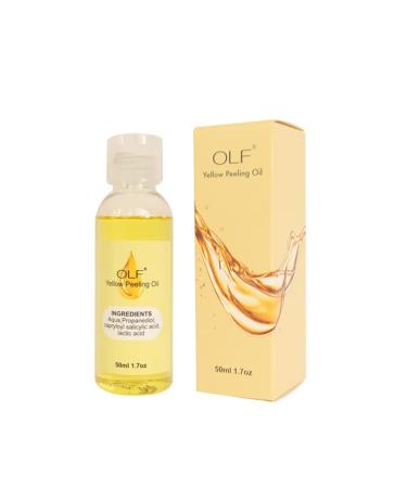 Olf Body Exfoliate Peeling Oil Yellow Peeling Oil Olf Natural Spots Whitening Yellow Peeling Oil 50ml Oilex Peeling Oil Super Strength Yellow Peeling Oil Exfoliating Dark Skin for Body