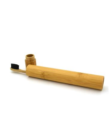STOBAZA Bamboo Toothbrush Toothbrush Wooden Toothbrushes Bristle Toothbrush Black 1 Count (Pack of 1)