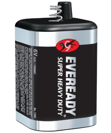 2-pack Eveready 1209 (509) 6 Volt Lantern Battery
