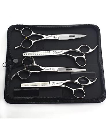 6/6.5 inch professional hair scissors hairdressing hair thinning scissors (6 inch 4 pieces)