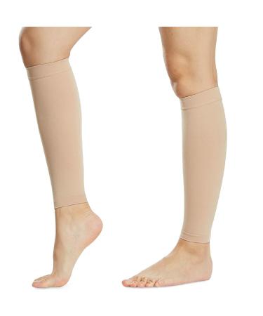 Beister calves Medical compression stockings women & men varicose veins Medical thrombosis socks protection with 20-30 mmHg class 2 gradient compression beige s