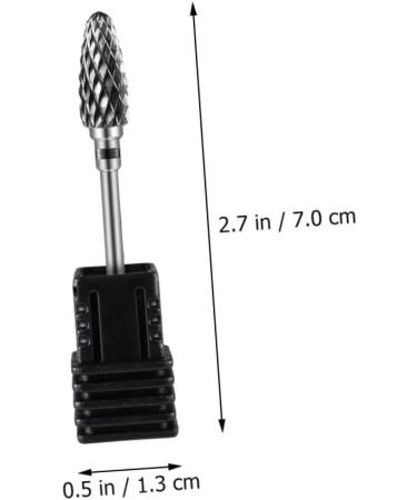 HAPINARY Nail Polisher Nail Bit Professional Drill Bits Cuticle Nail Drill Bit Safety Bits for Nail Drill Nail Tools Drill Bits for Nails Multipurpose Substitute Tungsten Steel Alloy 7x1.3cm As Shown 4 - Buy Online on GoSupps.com