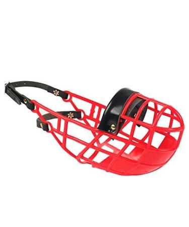 Don Pare muzzle Model 101 in red always possible Ideal for freewheel kennel kennel dog race car poison bait brake from Amathings