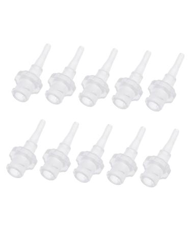 Mikinona 10pcs Disposable Ear Washer Tips for Ear Cleaning Sturdy PP Replacement Nozzle Suitable for All Ages Easy Outdoor Use and Hygienic Disposal