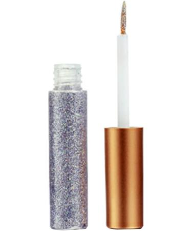 Glitter Eyeliner Shiny Metallic Liquid Eyeliner Starry Sequins Eye Cosmetic Grey 5ml - Buy Online on GoSupps.com