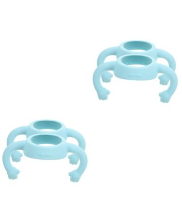 ifundom 4 Pcs Bottle Handle Milk Bottle Grips Bottle Grip Milk Bottle Accessories Bottle Accessories Silicone Bottle Grip Silicone Soft Wide Mouth Newborn 14.00X5.00X5.00CMx2pcs Sky-bluex2pcs