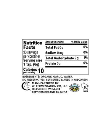 Organic American Black Garlic Puree - 7 oz Jar | Premium Quality - Buy Online on GoSupps.com