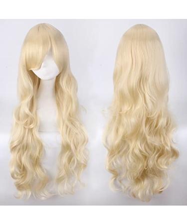 cospay wig 80cm long curly hair universal style thick air curling face headgear color:JF80-5
