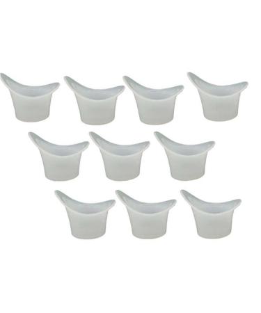 BEMVP 10 percent plastic eye washing cup resuzable not sterile eye pool cup of raccoon for refreshing cleaning tired 10pcs