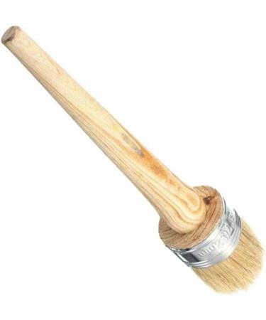 Professional Chalk and Wax Paint Brush  Round Paint Brush/DIY Painting and Waxing Tool for Folk Art  Home Dcor  Wood Projects  Furniture  Stencils | Reusable  Natural Bristles - Buy Online on GoSupps.com