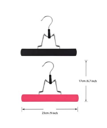 2-Piece Wig Storage Bags with Wooden Hangers - Portable Dustproof Hair Extensions Storage (Black & Pink) - Buy Online on GoSupps.com