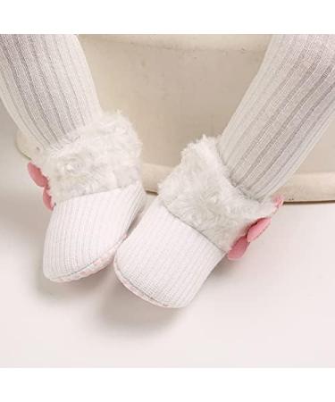 Baby Winter Warm Fleece Booties | Non-Slip Soft Sole Shoes for Boys & Girls 0-6 Months | Adjustable Crawling Prewalker Boots for Toddlers - Buy Online on GoSupps.com