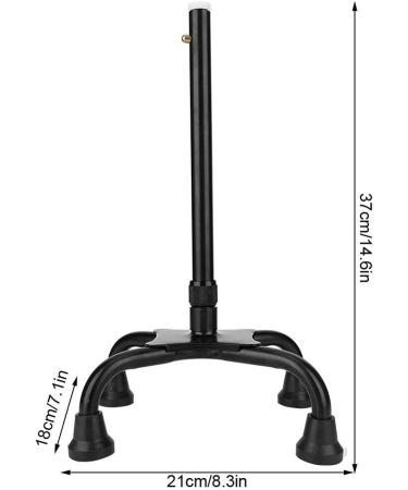 Walking Stick Elderly Crutches Accessories Anti Slip Feet Covered Four Legged for Crutch Walking Staff Cane Support Brace Stick Quad Mobility Safehappy - Buy Online on GoSupps.com