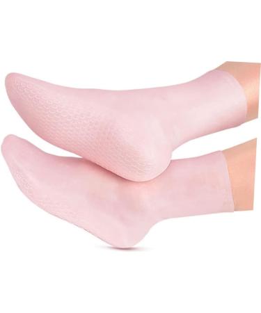Healeved 1 Pair Moisturizing Socks Beach Socks Dress Shoes for Women Heels Feet Moisturizing Socks Pleaser Heels for Women Moisturizing Foot Socks Spa Silicone Gel Elastic Miss Sebs Pink 20x10cm - Buy Online on GoSupps.com