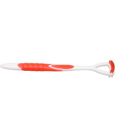 Professional Tongue Scraper & Cleaner for Adults & Children - Red Tongue Brush for Improved Oral Care & Bad Breath Relief - Buy Online on GoSupps.com