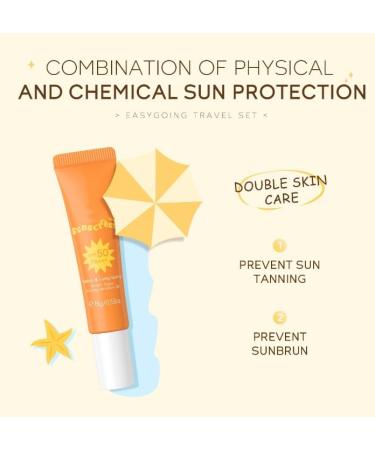 Travel Skin Care Set for Kids Women's Facial Routine Set 4 Piece Gentle Cleansing and Skin Care Kit with Face Cream Cleanser Serum and - Buy Online on GoSupps.com