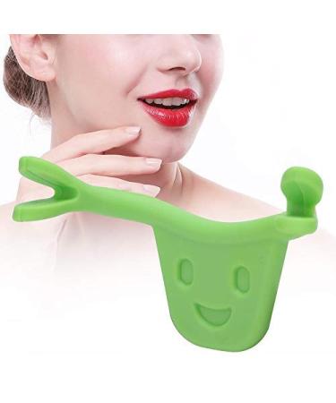 Personal Face Trainer  Smile Beauty Exerciser Facial Smile Maker Trainer Forming Mouth Exerciser for Muscles Stretching Lifting Exercise Lips Trainer(Green)