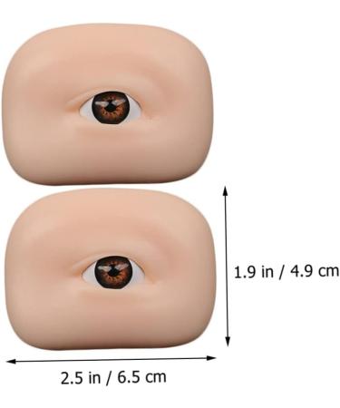 Angoily 6 Pcs Eye Practice Skin Eyeshadow Silicone Eyes for Makeup Practice Eye Makeup Board Training Board 6.5x4.9cm x3pcs As Shownx3pcs - Buy Online on GoSupps.com