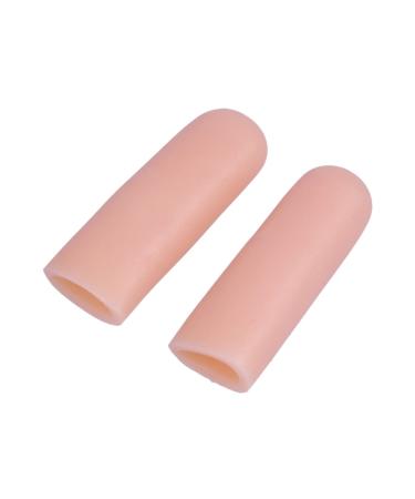 MAGICLULU 2 PC Toe Sleeve Toe Corn Covers Gel Toe Caps Toe Corn Protectors Toe Protector